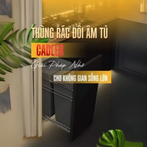 Thùng Rác Đôi Âm Tủ Cadler